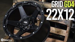 GRID OFF-ROAD GD4: MATTE BLACK, 22x12