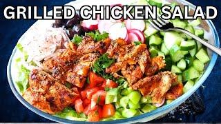 Middle Eastern GRILLED CHICKEN SALAD - Healthy Chicken Salad Recipe