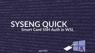 Using SSH Smart Card Authentication in WSL