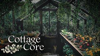 Rainy day in the Greenhouse ◈ Cottage Core Aesthetic ASMR Ambience ◈ Nature Sounds ◈ Soft Music