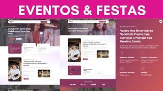 TEMPLATE ELEMENTOR PARA EMPRESA DE EVENTOS E FESTAS