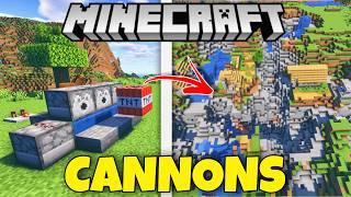 CANNON IN MINECRAFT 1.21 | BEST CANNON DESIGN IN MINECRAFT 1.21 | AQUANIUM