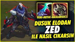 Zırh Deşme TEK Atan Zed ile Düşük Elodan Nasıl Çıkılır  | Full Öğretici Zed Oynanış !