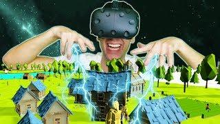 BUILDING AN ENTIRE WORLD AS AN ALL POWERFUL GOD IN VR! - DEISIM VR HTC VIVE Gameplay