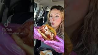 Can I finish Dave’s SPICIEST chicken sandwich #mukbang #eating #asmr #chicken #satisfying