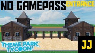 Roblox Themepark Tycoon 2 | Building a Entrance | no Gamepass