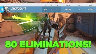 Genji 80 eliminations Ranked Gameplay [No Commentary] Overwatch 2