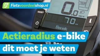 Wat betekent de actieradius van een e-bike? – Fietsvoordeelshop.nl Vertelt