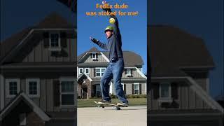 1st Kickflip Since Knee Injury 4 Months Ago… And I Had An Audience!  #shorts #skateboarding