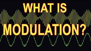 modulation explained, with demonstrations of FM and AM.