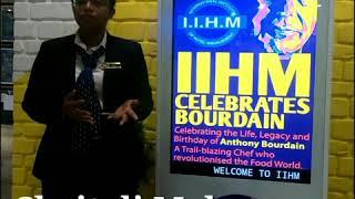 Anthony Bourdain | Chaitali Mahato | IIHM Kolkata | Bourdain Day