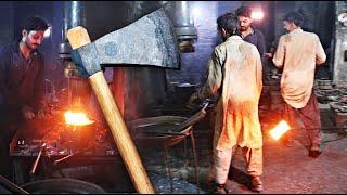 Axe Making | How Axes Are Made in Factory |Unleashing the Ancient Fury Mastering  Art of Axe Making