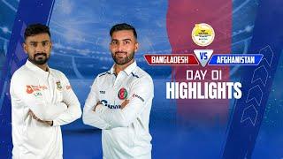 Bangladesh vs Afghanistan Highlights || Day 1 || Only Test || Afghanistan tour of Bangladesh 2023