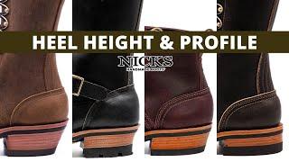 Heel Height & Profile Options | Nicks Handmade Boots