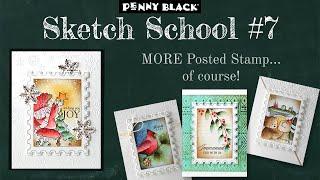 Should I use Posted again? Of course!  | Sketch School #7 | Mass Produce Handmade Christmas Cards