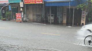 Mưa lụt khiếp luôn #haiphong