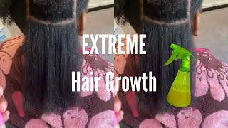 OVERNIGHT HAIR GROWTH LEAVE IN SPRAY for Natural Hair - grow hair FAST