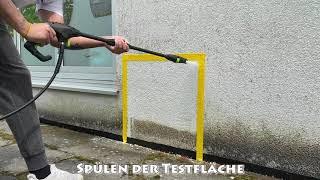 Clean it Fassadenreinigung - Probefläche - Testreinigung