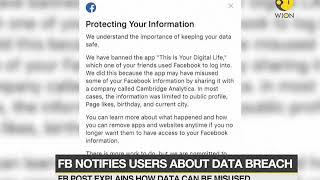 Facebook puts up a post notifying its users about data breach