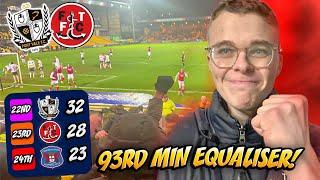 90+3 MINUTE LIMBS IN RELEGATION DOGFIGHT! | Port Vale vs Fleetwood Town VLOG | 2-2 |