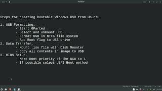 Create a Bootable Windows 10 USB in Linux without using WoeUSB