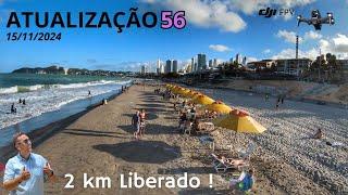 Atualização 56 - Engorda da Praia de Ponta Negra - POPULAÇÃO CURTINDO NO FERIADO APÓS 2KM LIBERADO