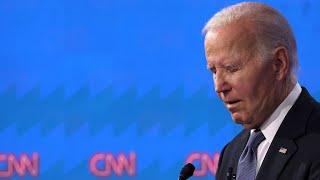 Biden stumbles, rambles at first presidential debate beside Trump