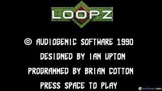 Loopz gameplay (PC Game, 1990)