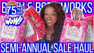 BATH & BODY WORKS SEMI ANNUAL SALE HAUL ️BATH & BODY WORKS SALE 75% OFF #new #haulvideo