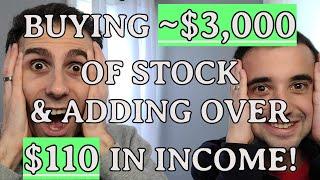 Buying Almost $3,000 in Dividend Stocks and Adding OVER $110 in Dividend Income!