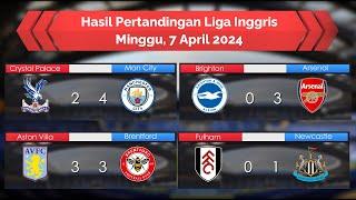 Hasil Liga Inggris 7 April 2024 - Arsenal & Man City Menang - Perburuan Premier League belum usai