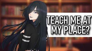 Goth Needs Some Extra Tutoring  (Audio Roleplay to ASMR Kissing Sounds)