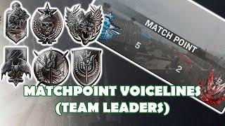 Call of Duty: Modern Warfare - Team Leaders "Match Point" Voicelines