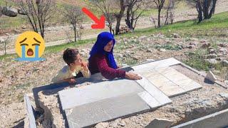 Picking mountain greens by Shahrbanou# Shahrbanou crying at her father's grave#food