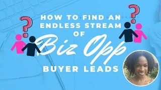 How To Find An Endless Stream of Biz Opp Buyer Leads