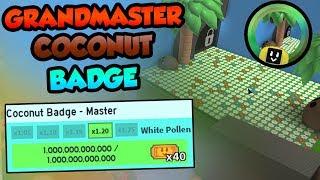 *COCONUT GRANDMASTER* BADGE!! One Trillion Pollen! | - Roblox Bee Swarm Simulator