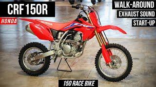 New 2022 Honda CRF150R Dirt Bike Walk-Around | CRF 150 R Off-Road Motorcycle / Motocross Race Bike