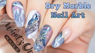 Dry Marble Nail Art / Мраморный маникюр