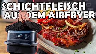 Nie wieder ohne Airfryer: Schichtfleisch so saftig und lecker!"  | @MGBBQ