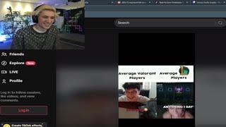 xQc Reacts to Average Valorant Players vs LoL Players