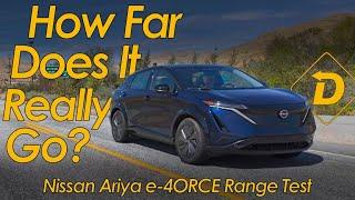 Nissan Ariya e-4ORCE Mountain Pass and Highway Speed Range Test #automobile #ev