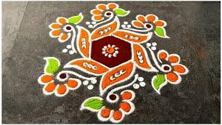 Margazhi Matham Special Rangoli Design / 2025 New Year Rangoli / Sashti Pooja / Kolam / Easy Mugulu