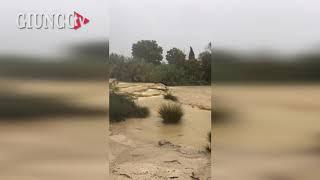 MANCIANO - Allagate le cascate di Saturnia