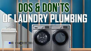 Dos & Don’ts of Laundry Plumbing - The Building Expert - 2020