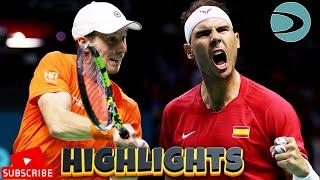 Rafael Nadal vs Botic Van De Zandschulp Highlights | Davis Cup 2024