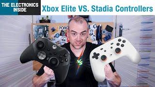 Teardown/Comparison of the Xbox Elite Series 2 vs Google Stadia Controllers - The Electronics Inside