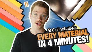 All Our Sheet Label Materials in 4 Minutes! | OnlineLabels