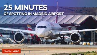 Exciting 25 Minutes of Spotting at Madrid Barajas (29/06/24) Part 2