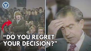 Richard Nixon Asked If He Regrets Cambodia "Invasion" - Oxford Union 1978