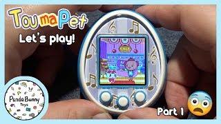 Let's play the TOUMA Virtual Pet Knockoff Tamagotchi! Part 1 | PandaBunny